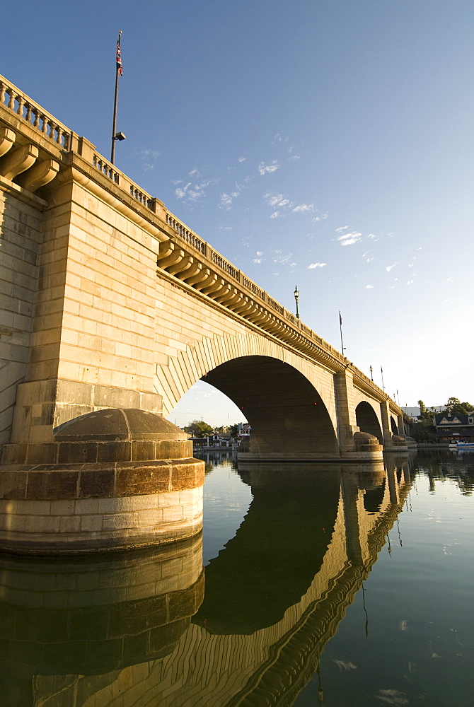 London Bridge in the early morning, Havasu, Arizona, United States of America, North America