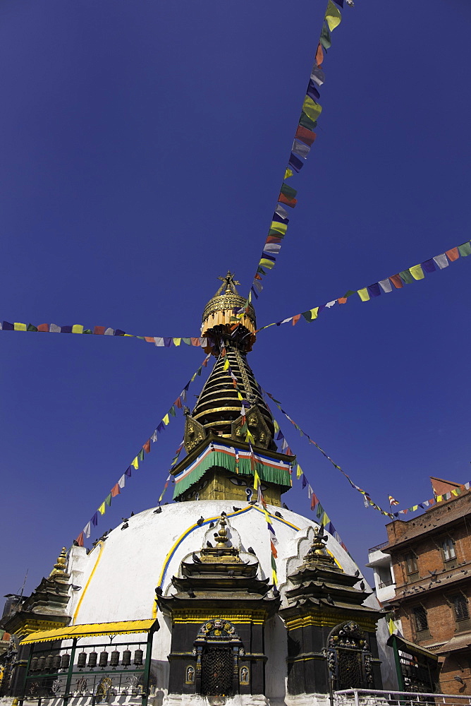 Shree Gha Buddhist Stupa, Thamel, Kathmandu, Nepal, Asia