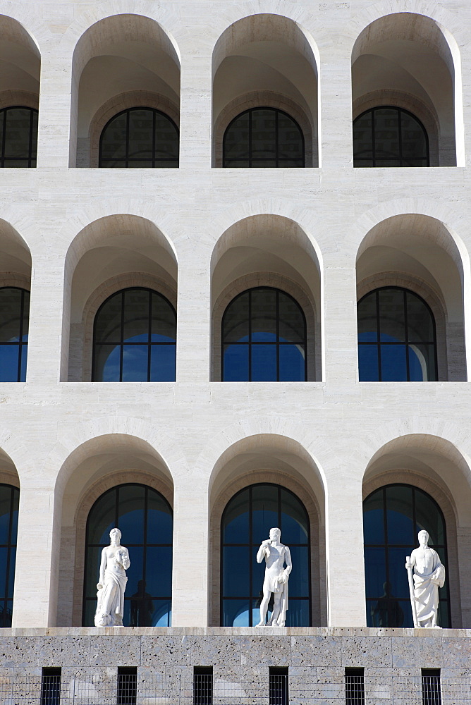 Palazzo della Civilta Italiana, EUR, Rome, Lazio, Italy, Europe