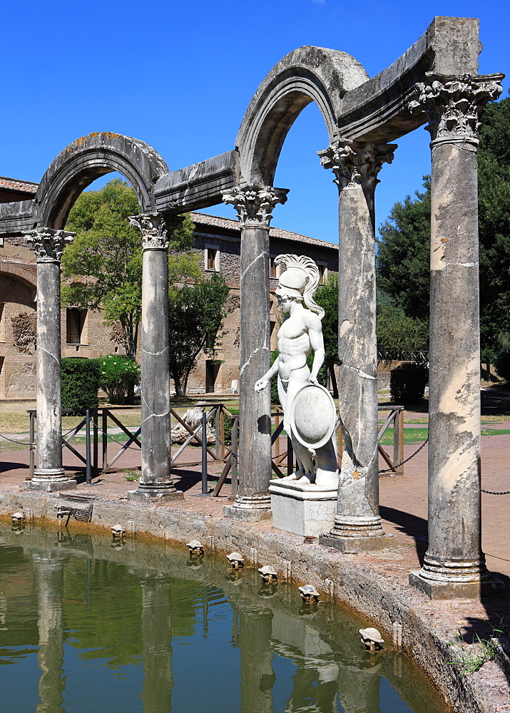 Hadrian's Villa, Canopus Canal, UNESCO World Heritage Site, Tivoli, Rome, Lazio, Italy, Europe