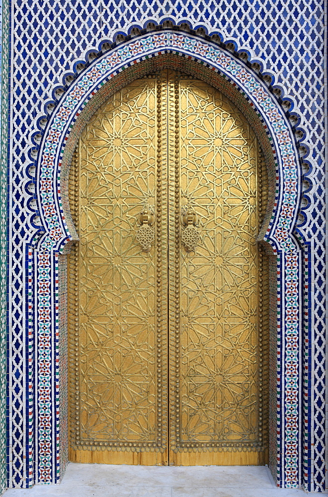 Door, Royal Palace Gates, Fez, Morocco, North Africa, Africa