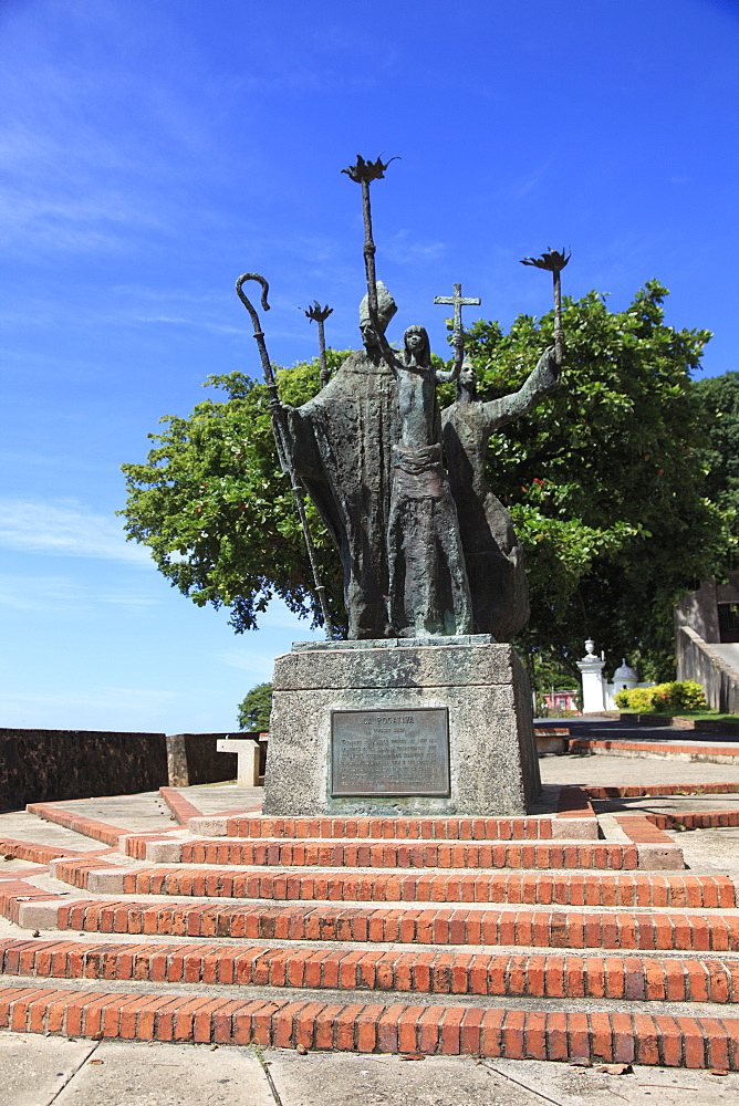 Plaza de La Rogativa, Old San Juan, San Juan, Puerto Rico, West Indies, Caribbean, United States of America, Central America