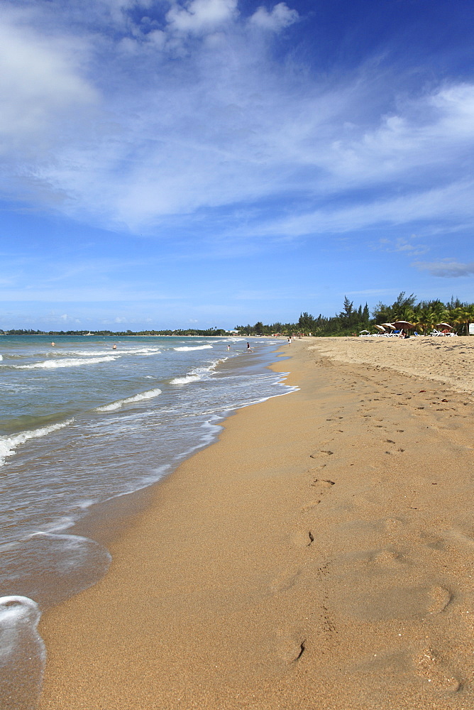 Beach, Isla Verde, San Juan, Puerto Rico, West Indies, Caribbean, United States of America, Central America