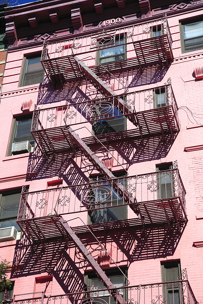 Fire Escape, Soho, Manhattan, New York City, United States of America, North America