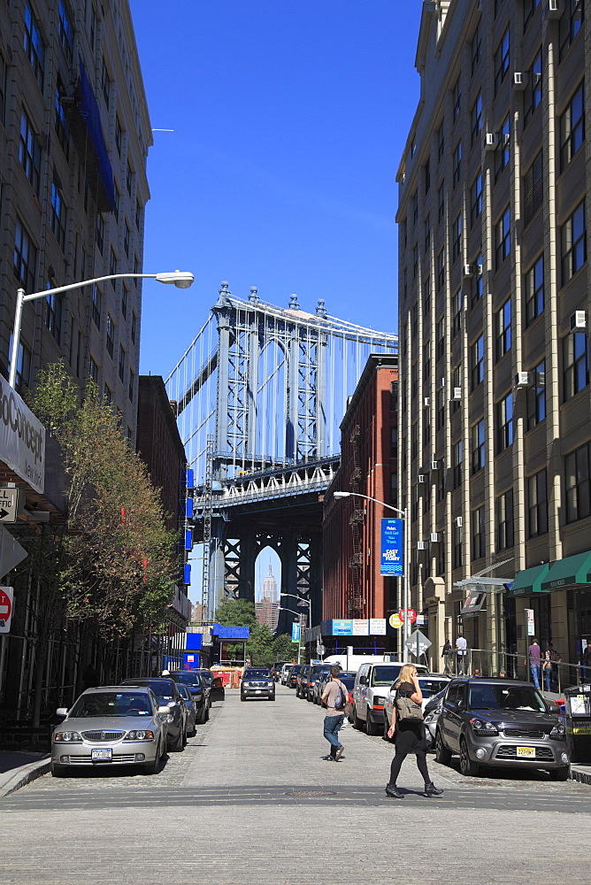 Manhattan Bridge, DUMBO, Brooklyn, New York City, United States of America, North America