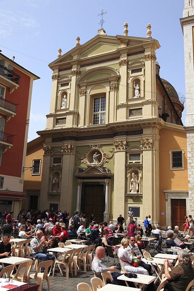 Place Rossetti, Saint Reparate Cathedral, Old Town, Vieux Nice, Nice, Alpes Maritimes, Cote d'Azur, Provence, French Riviera, France, Europe