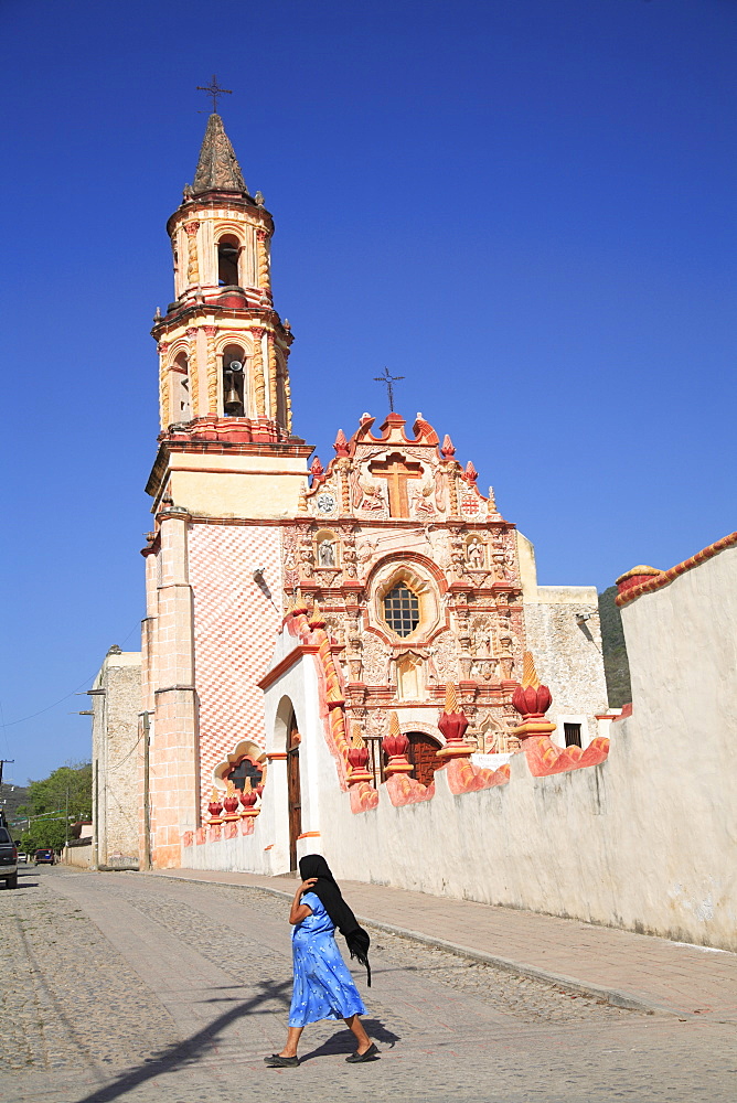 Tancoyol Mission, UNESCO World Heritage Site, one of five Sierra Gorda missions designed by Franciscan Fray Junipero Serra, QuerŽtaro, Mexico, North America