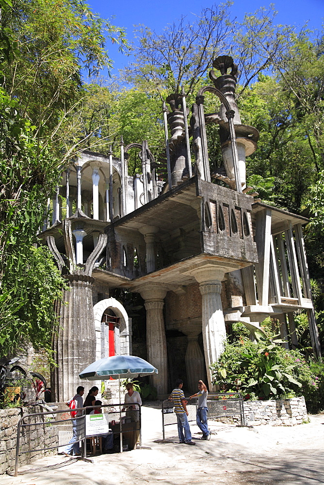 Entrance to Las Pozas, the pools, surrealist sculpture garden and architecture created by Edward James an eccentric English aristocrat, Xilitla, San Luis Potosi state, Mexico, North America