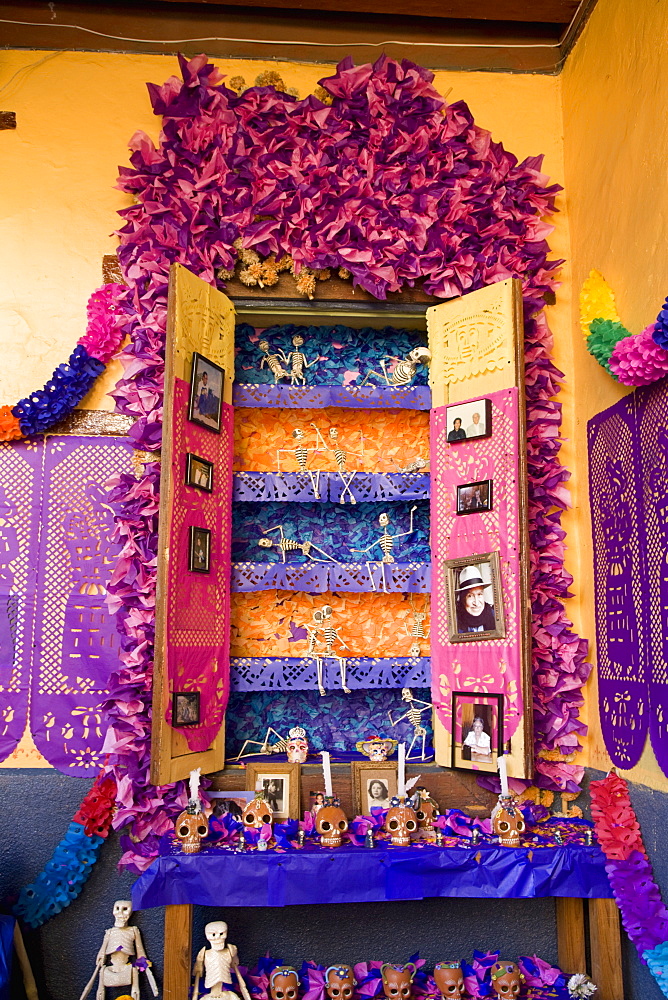 Altar, Day of the Dead, Patzcuaro, Michoacan state, Mexico, North America
