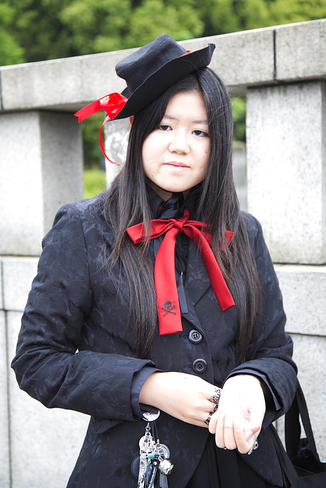 Japanese woman in cosplay outfit, Harajuku, Tokyo, Japan, Asia