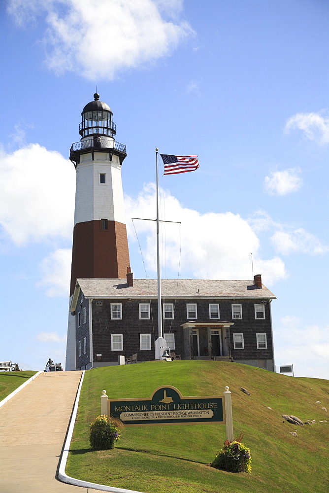 Montauk Point Lighthouse, Montauk, Long Island, New York, United States of America, North America