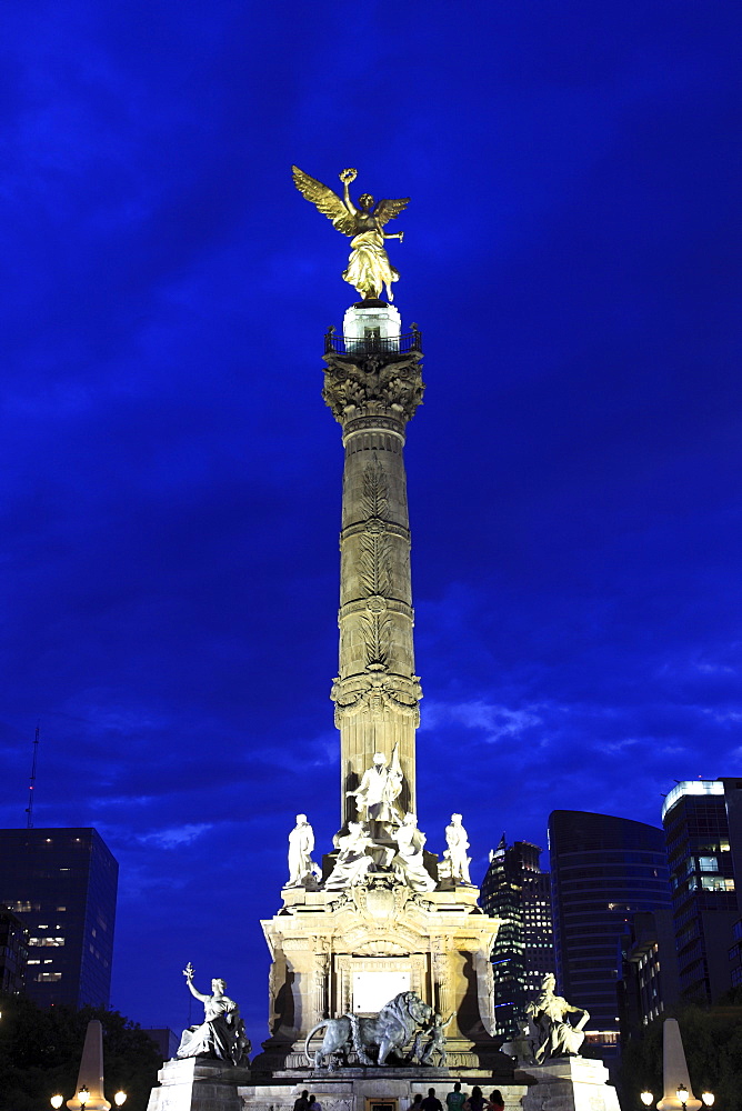 Independence Monument, Angel Statue, Paseo de la Reforma, Mexico City, Mexico, North America