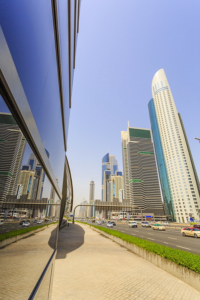 Sheikh Zayed Road, Dubai, United Arab Emirates, Middle East 