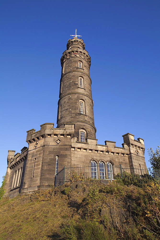 Nelson Monument, Calton Hill, Edinburgh, Lothian, Scotland, United Kingdom, Europe