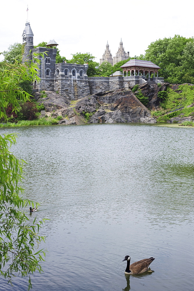 Belvedere Castle and Turtle Pond, Central Park, Manhattan, New York City, New York, United States of America, North America