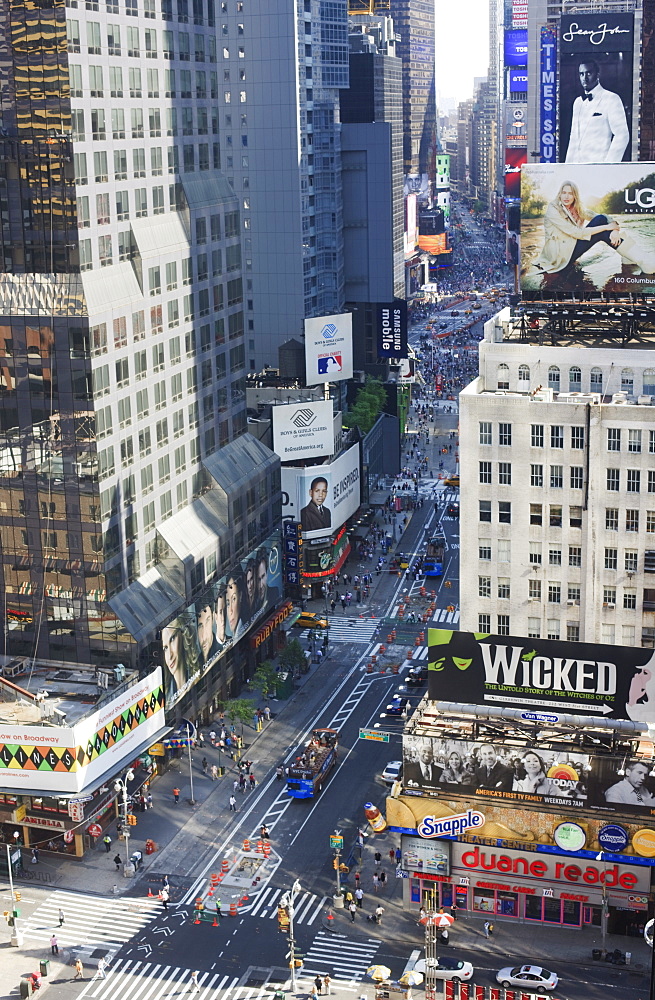 Broadway and Times Square, Midtown Manhattan, New York City, New York, United States of America, North America