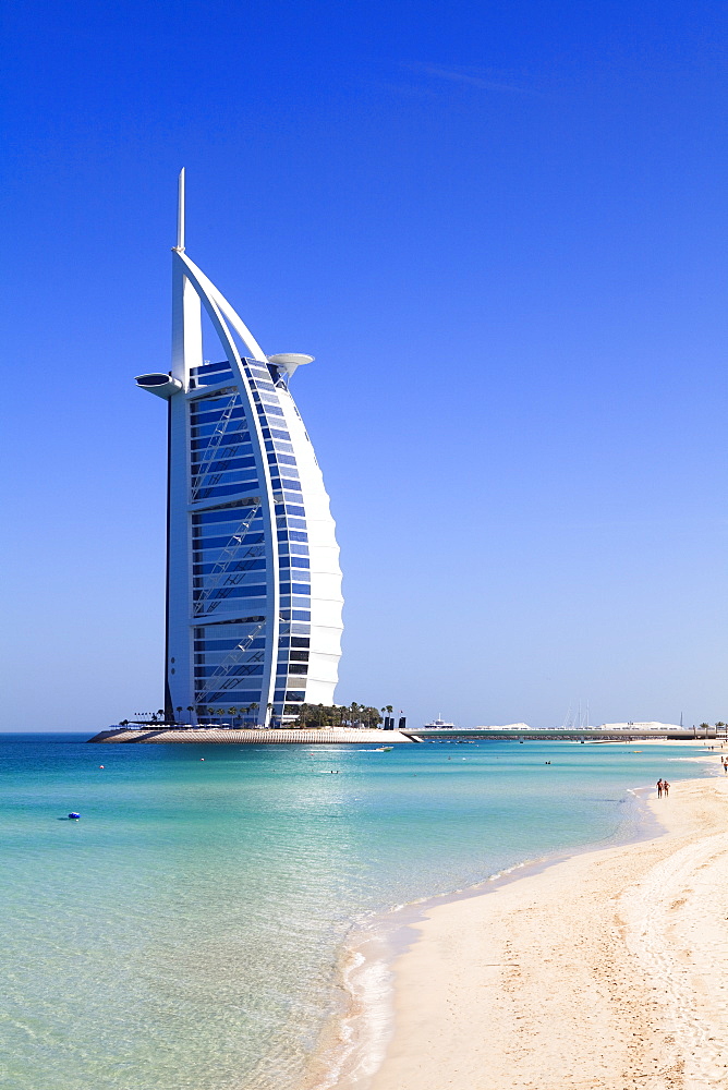 The iconic Burj Al Arab Hotel, Jumeirah, Dubai, United Arab Emirates, Middle East