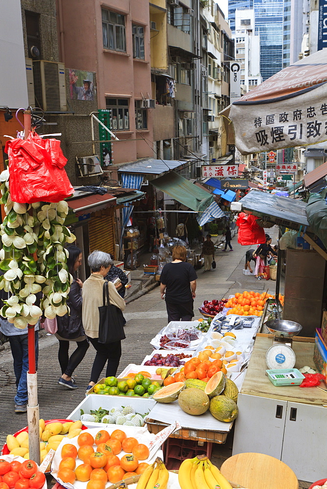 Street in Mid Levels, Hong Kong Island, Hong Kong, China, Asia