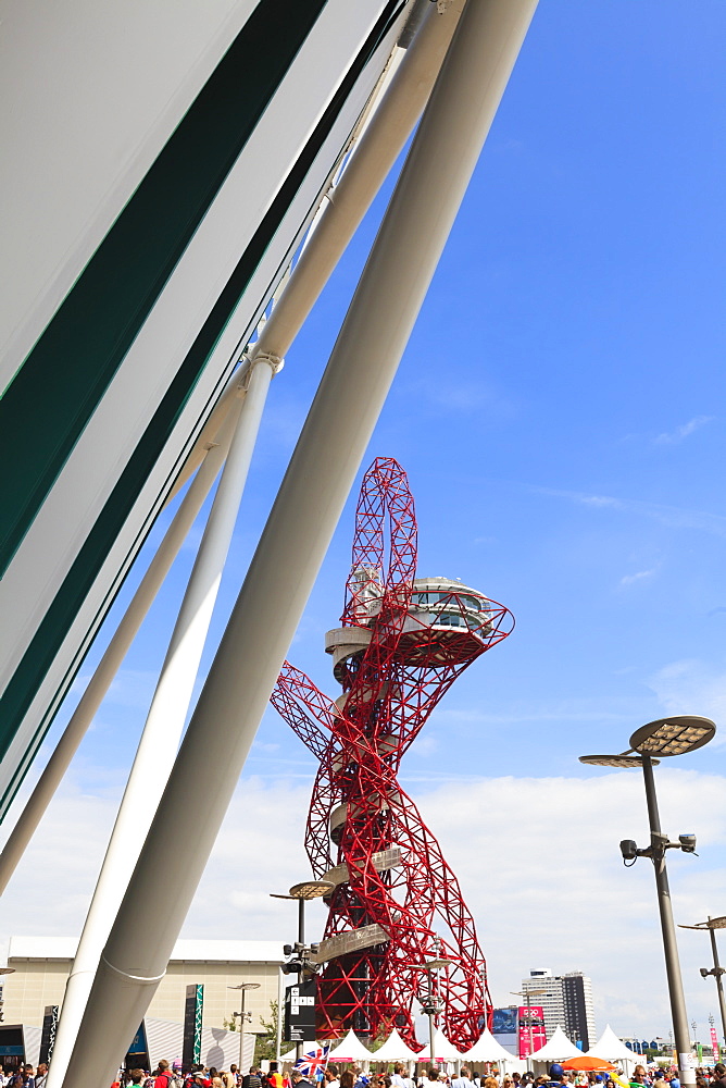 Olympic Stadium and ArcelorMittal Orbit Tower in the Olympic Park, Stratford City, London, England, United Kingdom, Europe