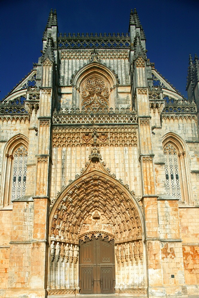 Batalha monastery, UNESCO World Heritage Site, Batalha, Estremadura, Portugal, Europe