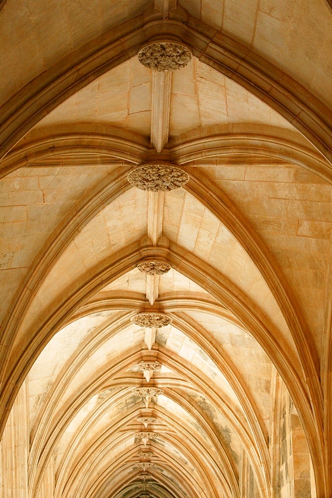 Royal Cloister, Batalha Monaster, UNESCO World Heritage Site, Batalha, Estremadura, Portugal, Europe