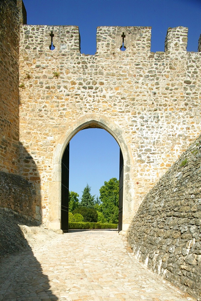 Templars' castle, Tomar, Estremadura, Portugal, Europe