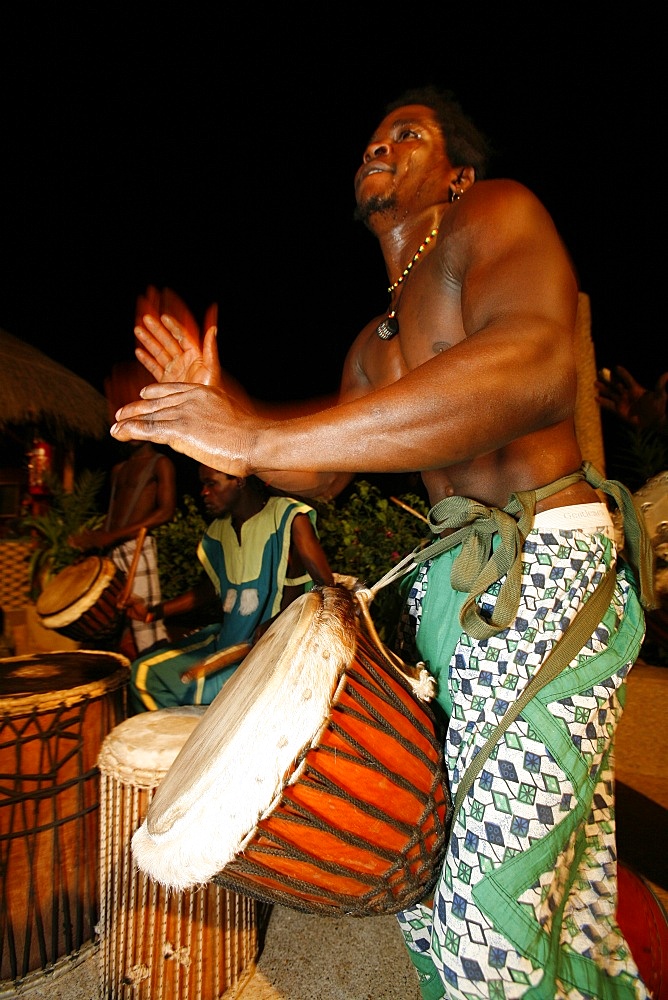 Percussionist, Saly, Thies, Senegal, West Africa, Africa