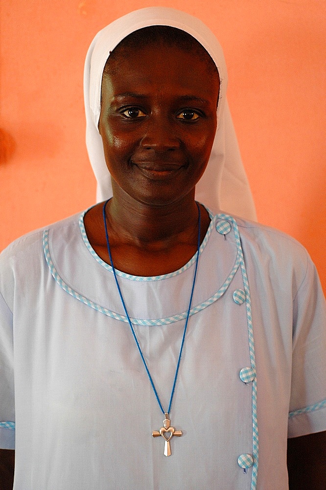 Catholic nun, Fadiouth, Senegal, West Africa, Africa