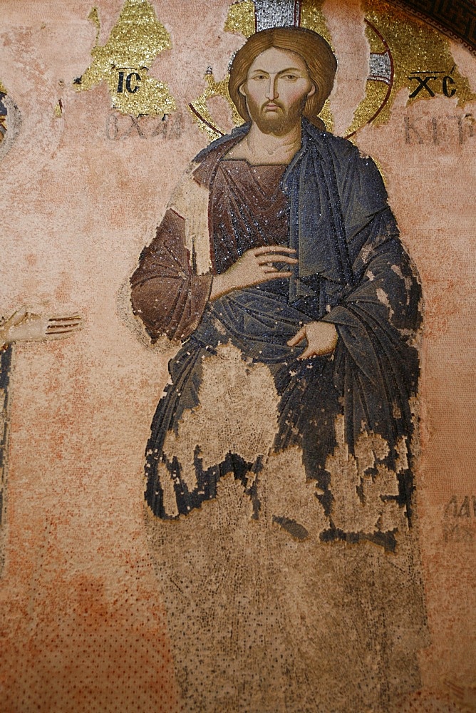 Christ in Kariye Camii (Holy Saviour in Chora church), Istanbul, Turkey, Europe