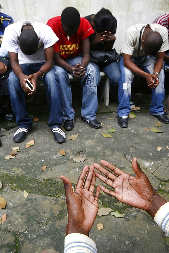 Prayer group, Brazzaville, Congo, Africa