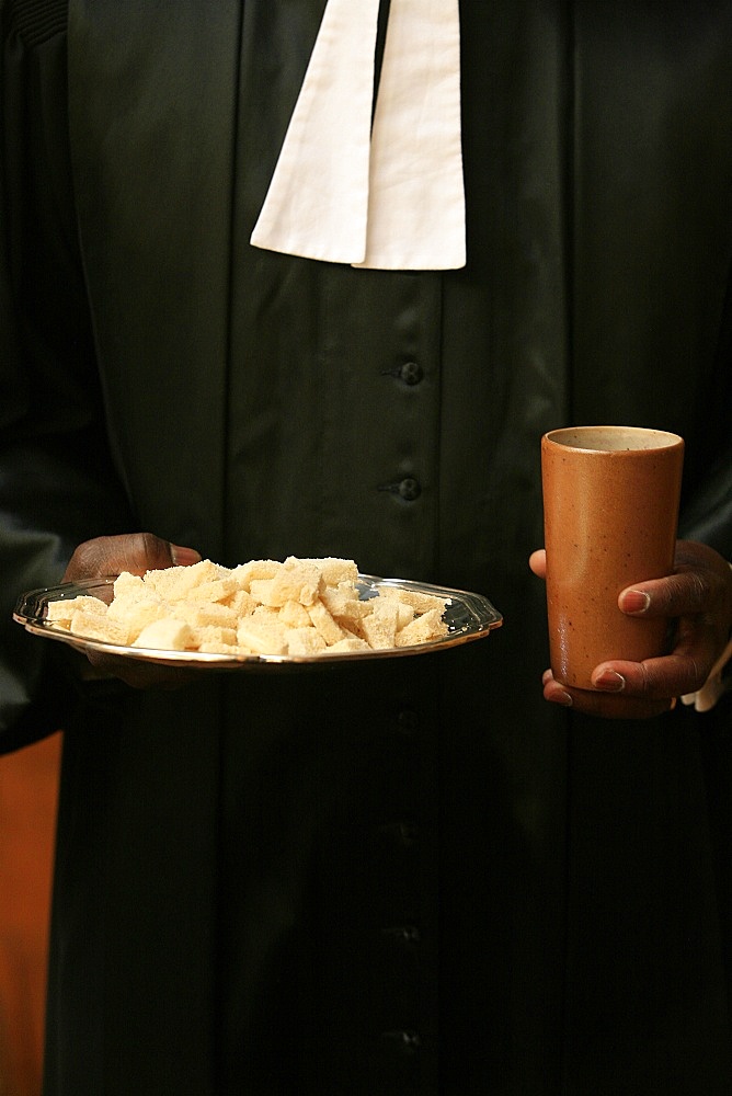 Protestant service in the United Reformed church, Paris, France, Europe