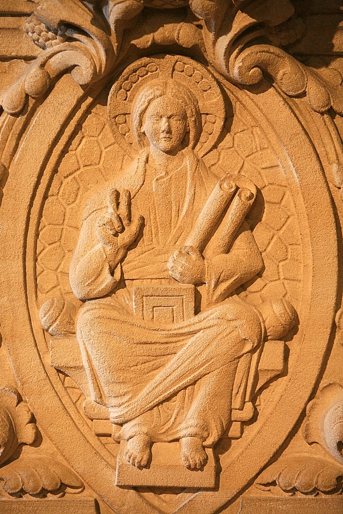 Sculpture of Christ in Soulac Basilica, Soulac, Gironde, France, Europe