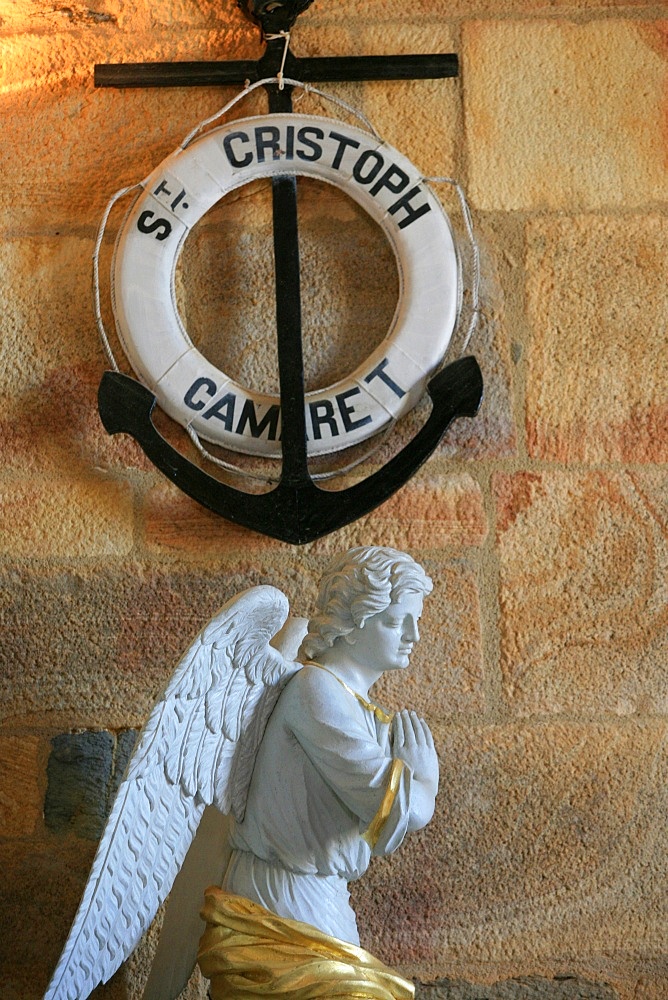 St. Christopher's church, Camaret-sur-Mer, Finistere, Brittany, France, Europe