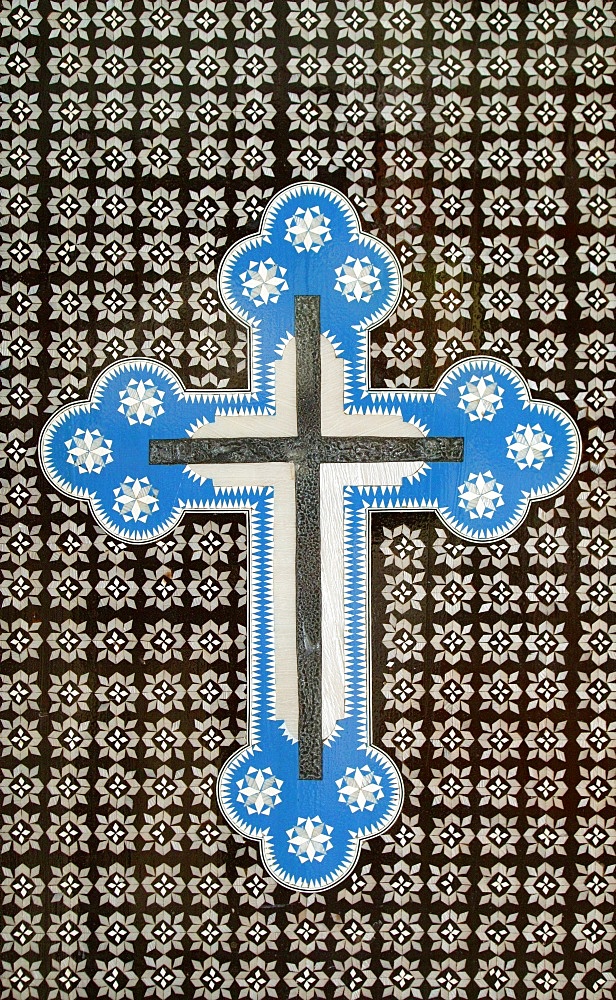 Coptic cross, Wadi Natroun, Egypt, North Africa, Africa