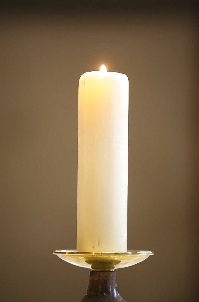 Church candle, Annecy, Haute Savoie, France, Europe