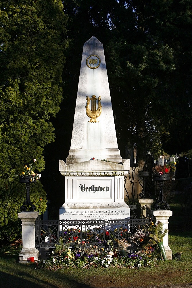 Beethoven's tomb, Vienna, Austria, Europe