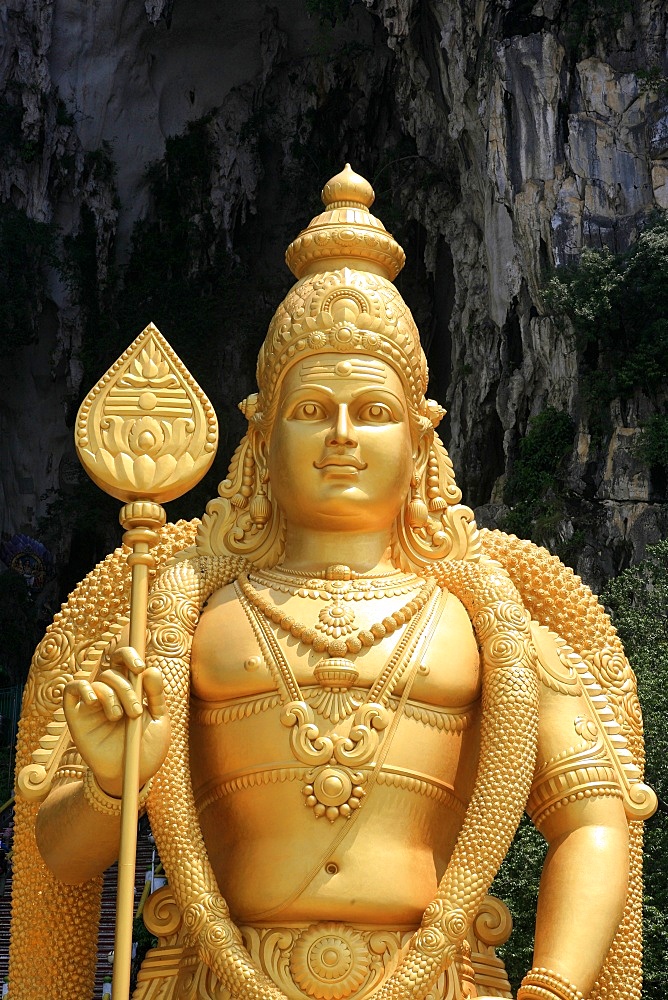 Murugan statue, Batu Caves, Kuala Lumpur, Malaysia, Southeast Asia, Asia