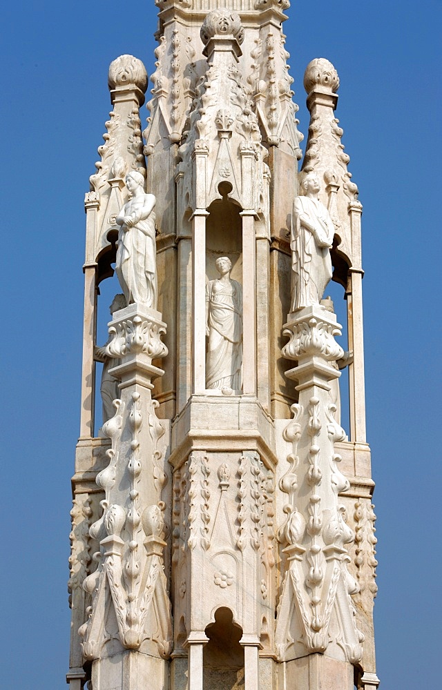 Detail of Duomo, Milan, Lombardy, Italy, Europe