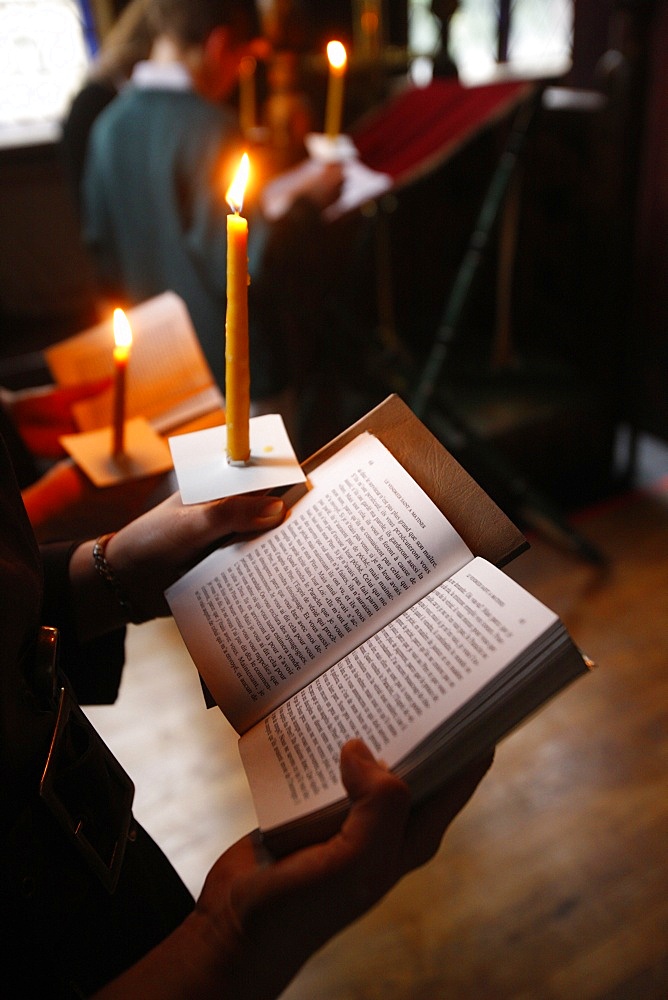 Easter week in Saint Serge Orthodox church, Paris, France, Europe