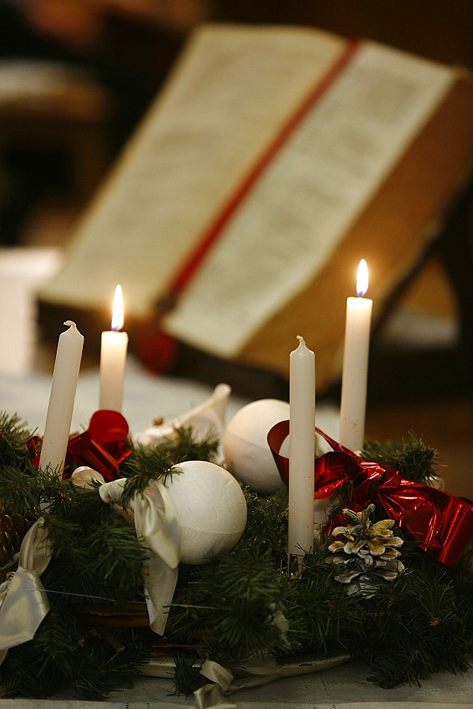 Advent candles, Paris, France, Europe