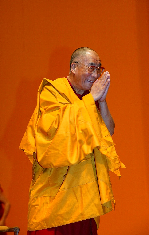 H.H. Dalai Lama at Paris-Bercy, Paris, France, Europe