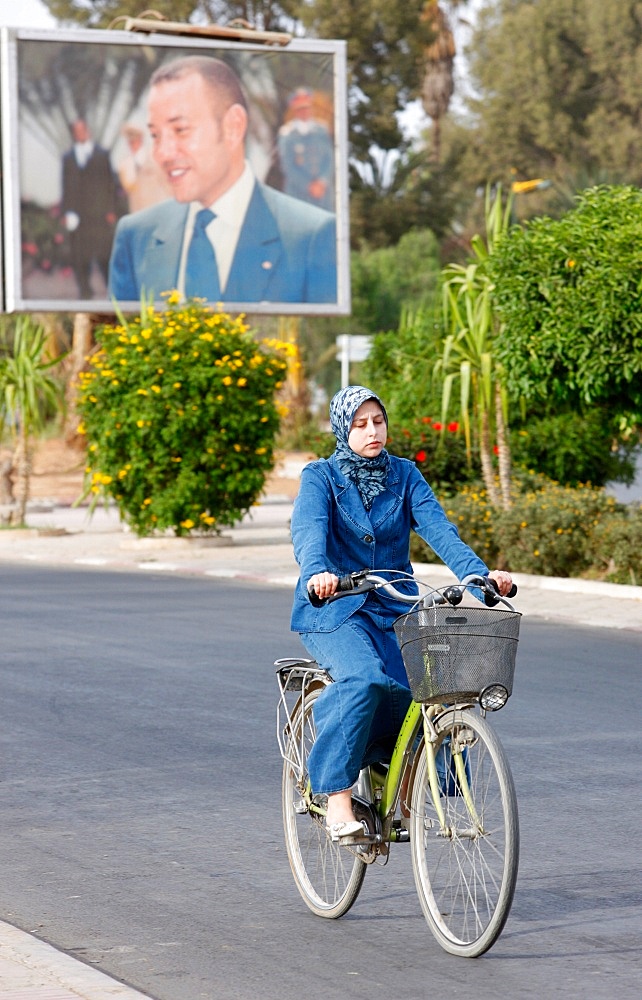 Portrait of King Mohammed VI, Taroudan, Morocco, North Africa, Africa