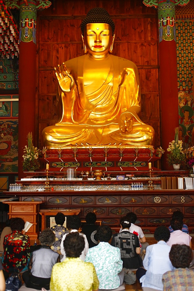 Sakyamuni Buddha, Jogyesa Temple, Seoul, South Korea, Asia