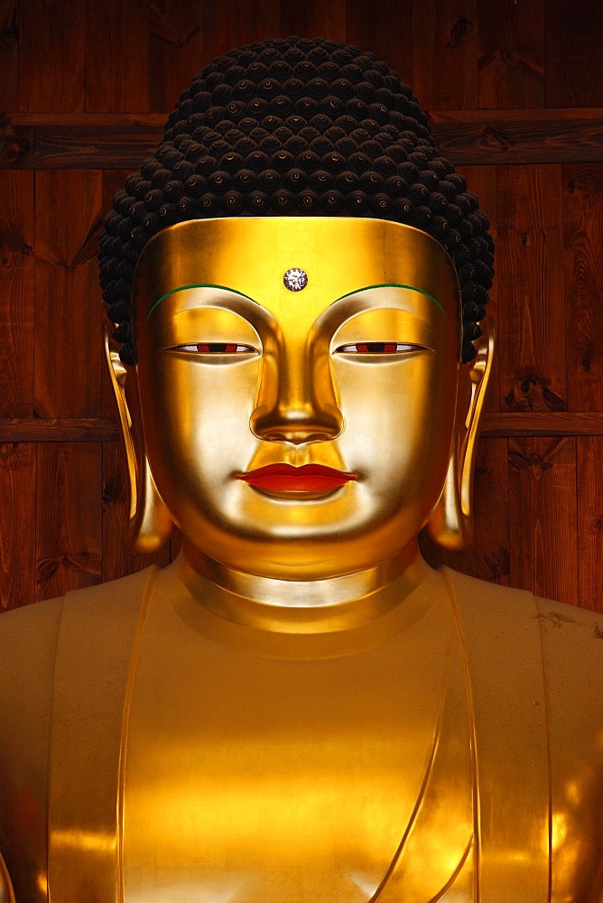 Amitabha Buddha, Main Hall, Jogyesa temple, Seoul, South Korea, Asia