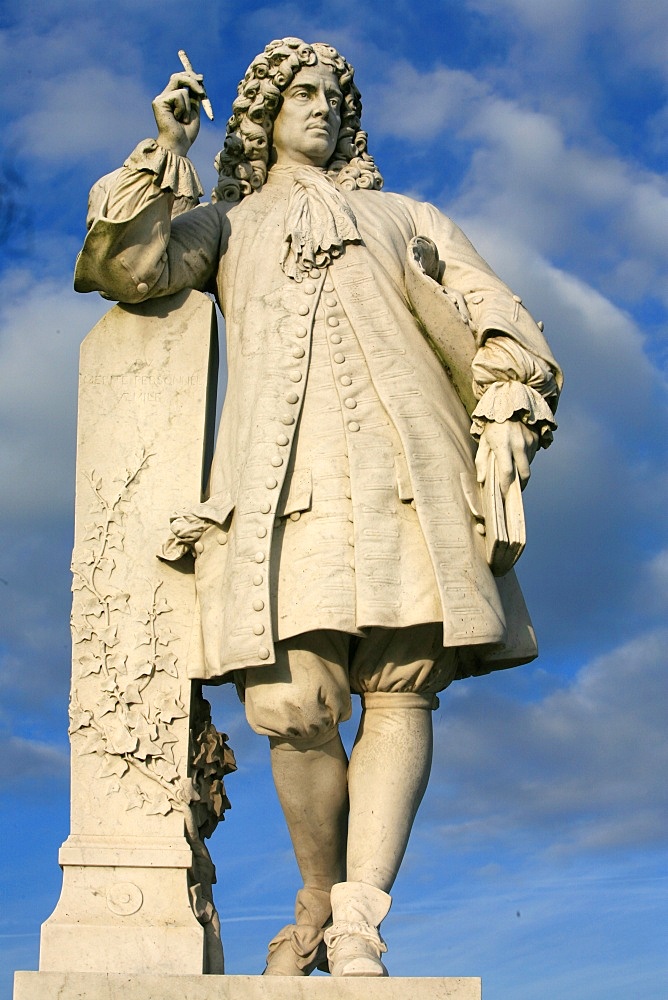 Statue of La Bruyere, Chantilly Castle, Oise, France, Europe