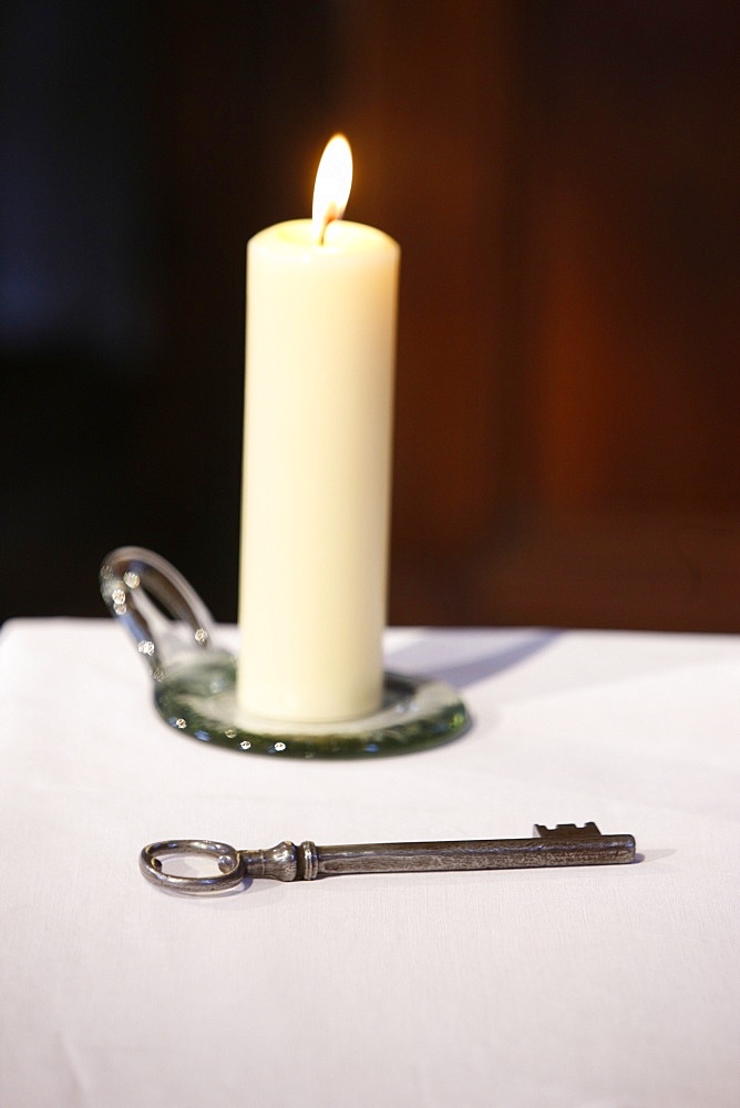 Church key, Saint-Nicolas de Veroce, Haute Savoie, France, Europe