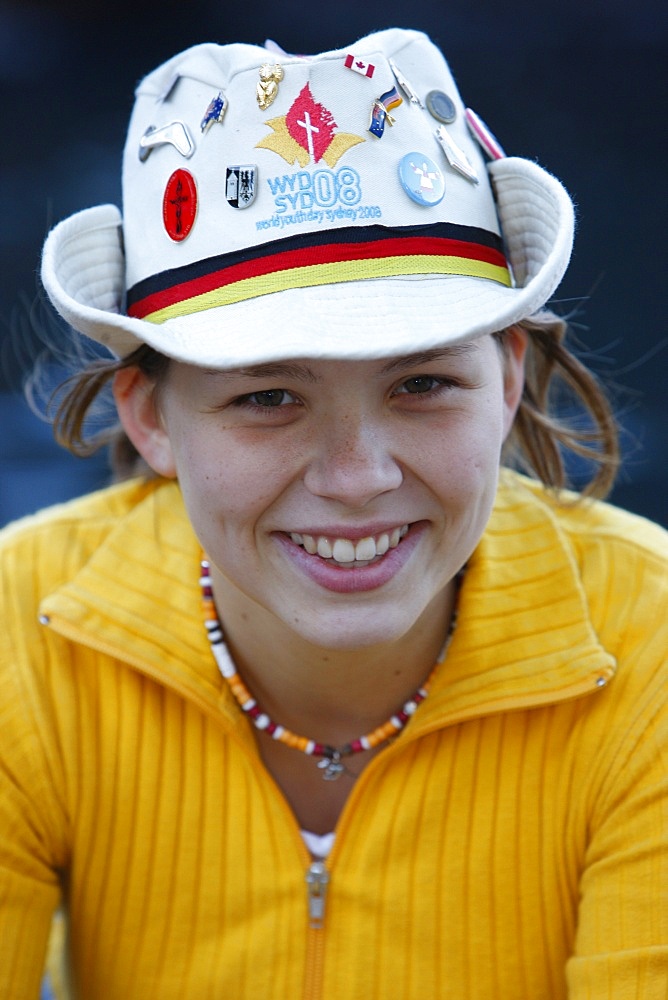 Pilgrim from Germany, World Youth Day, Sydney, New South Wales, Australia, Pacific