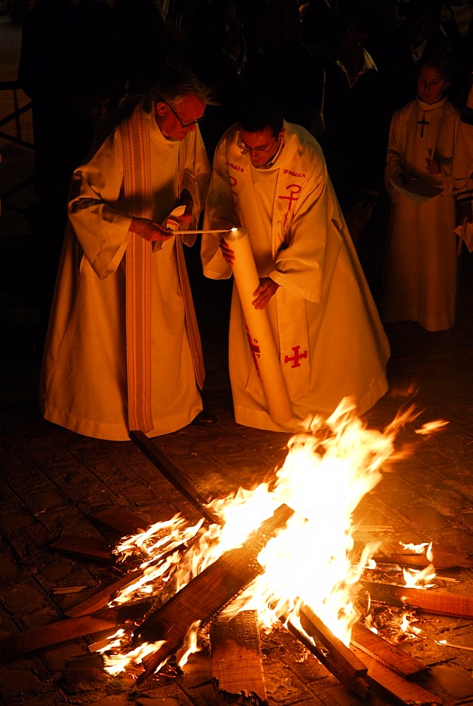 Easter vigil, Paris, Ile de France, France, Europe