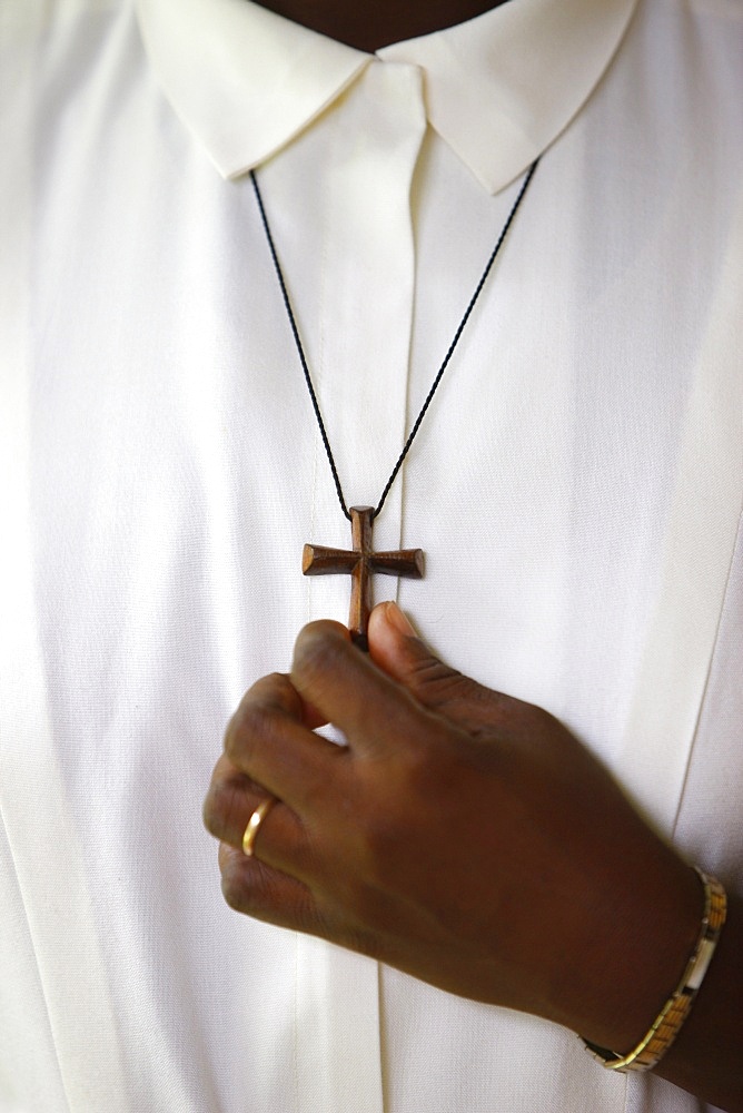 Nun's cross and ring, Danyi Dzogbegan, Togo, West Africa, AFrica