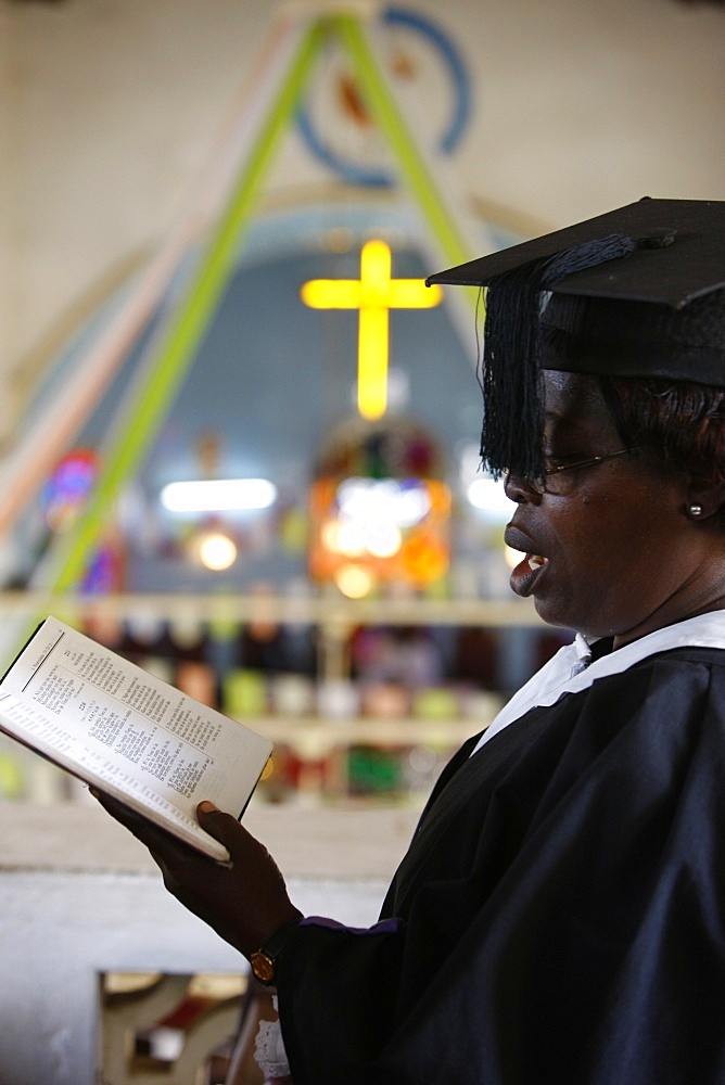 Presbyterian Evangelical church in Lome, Togo, West Africa, Africa